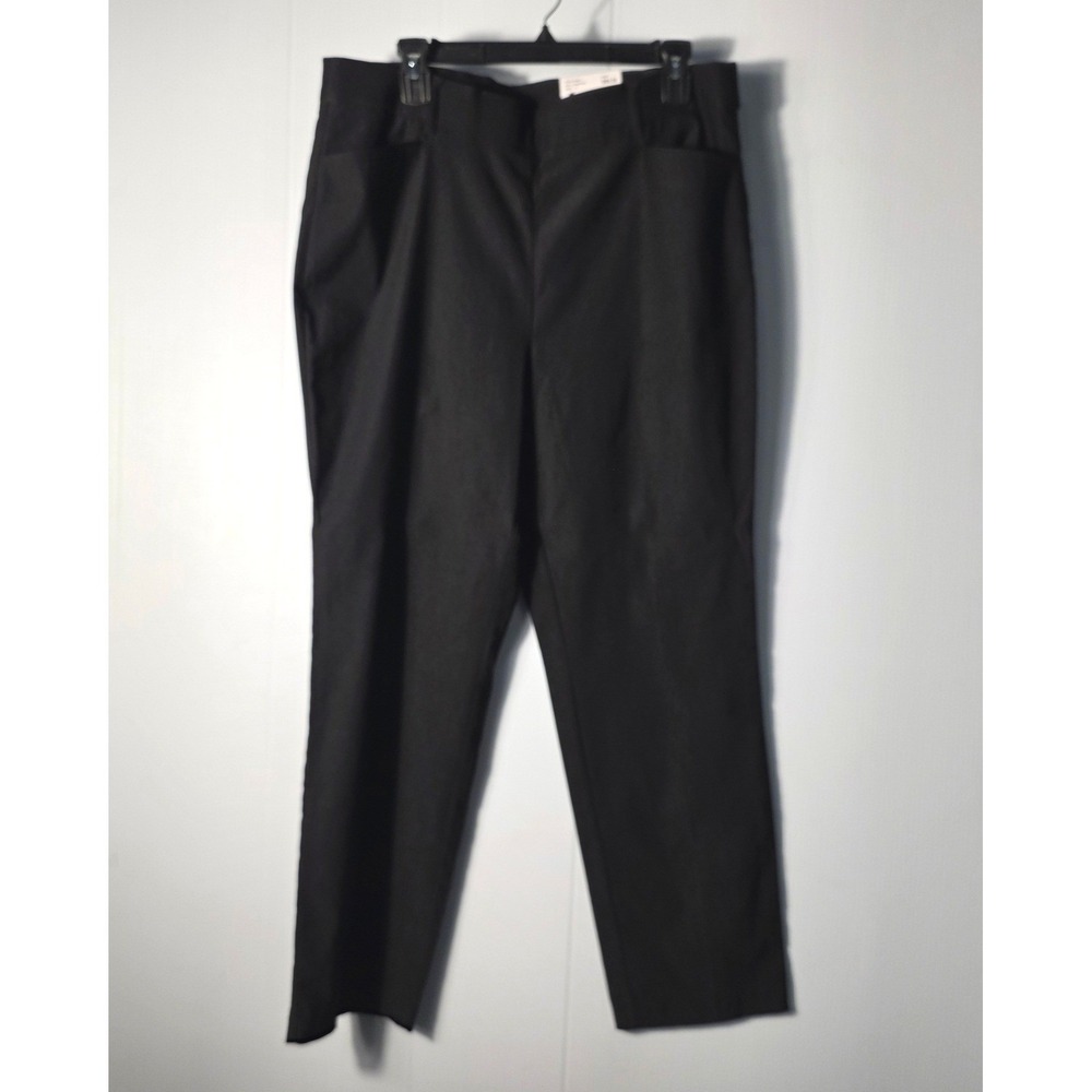 Rafaella Womens Black Stretch Straight Leg Career Pants Size 16 NWT RS8FF000 - Picture 2 of 7